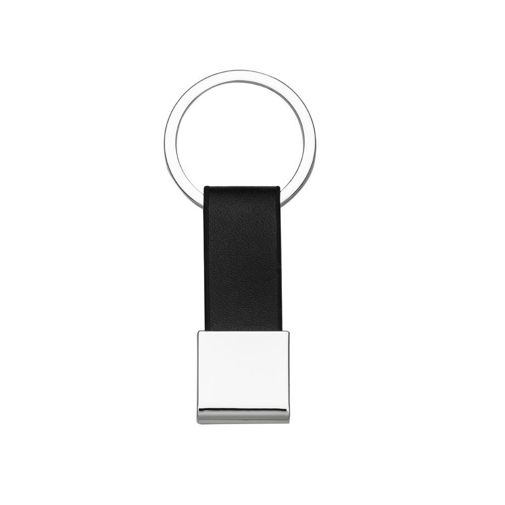 CHAVEIRO DE METAL C/ COURO personalizado