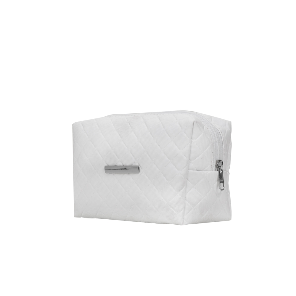 NECESSAIRE PUFF MATELASSÊ C/ DETALHE PRATA personalizado