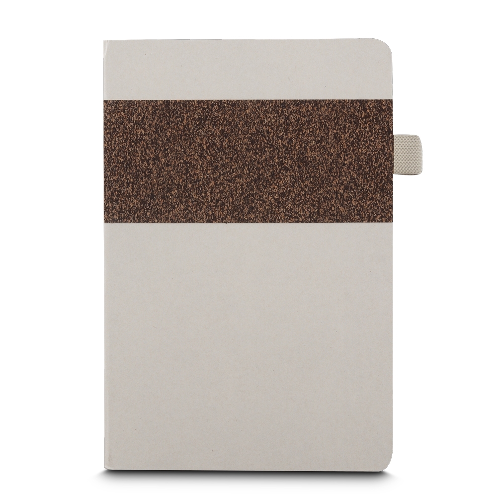 CADERNO FIBRA DE CANA E CAFÉ personalizado