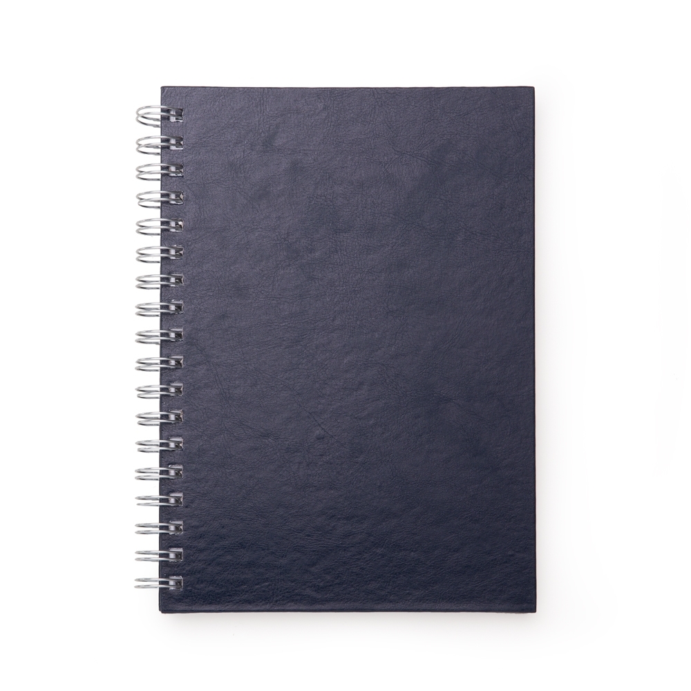CADERNO C/ CAPA DE COURO SINTÉTICO 17 X 24CM personalizado