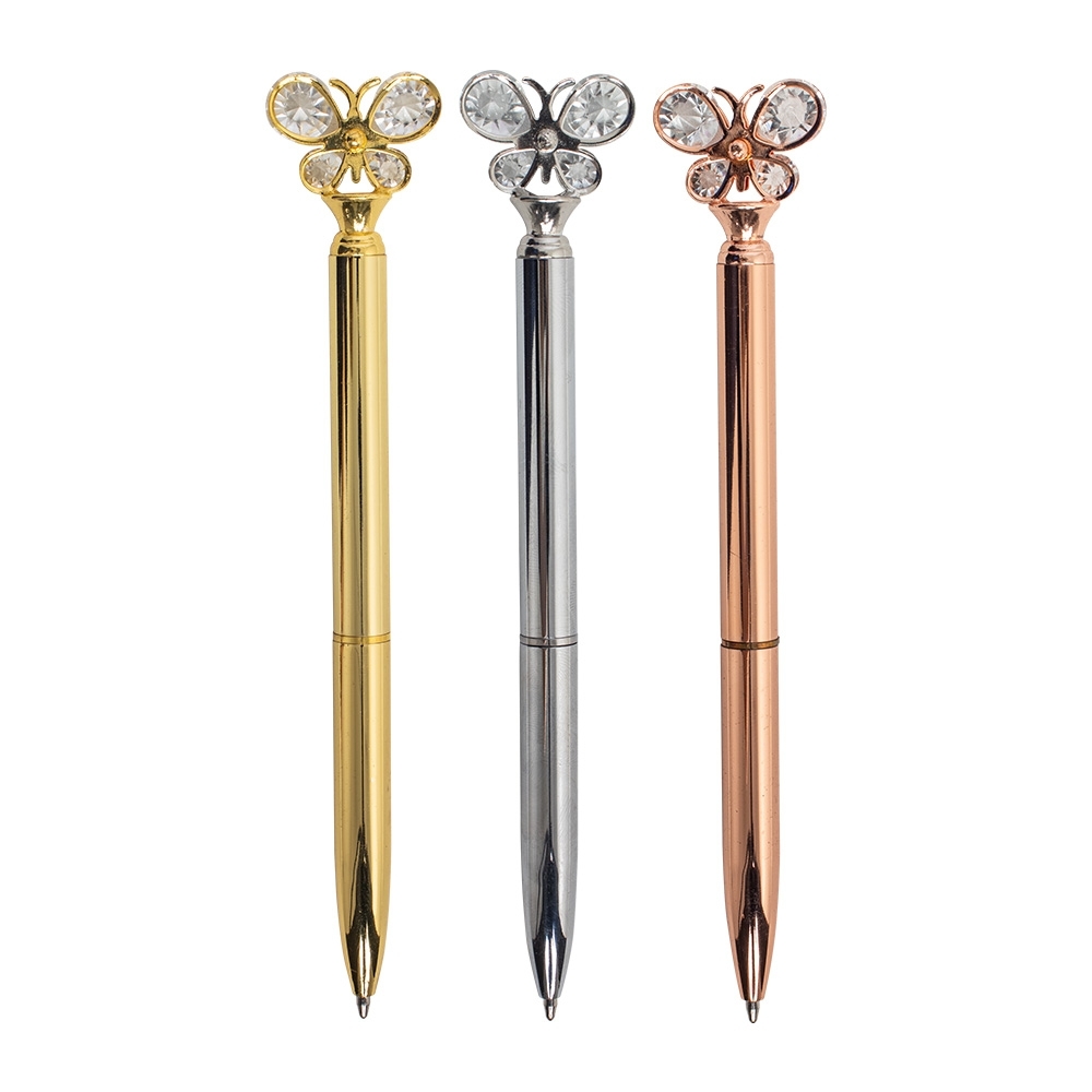 CANETA METAL BORBOLETA personalizado