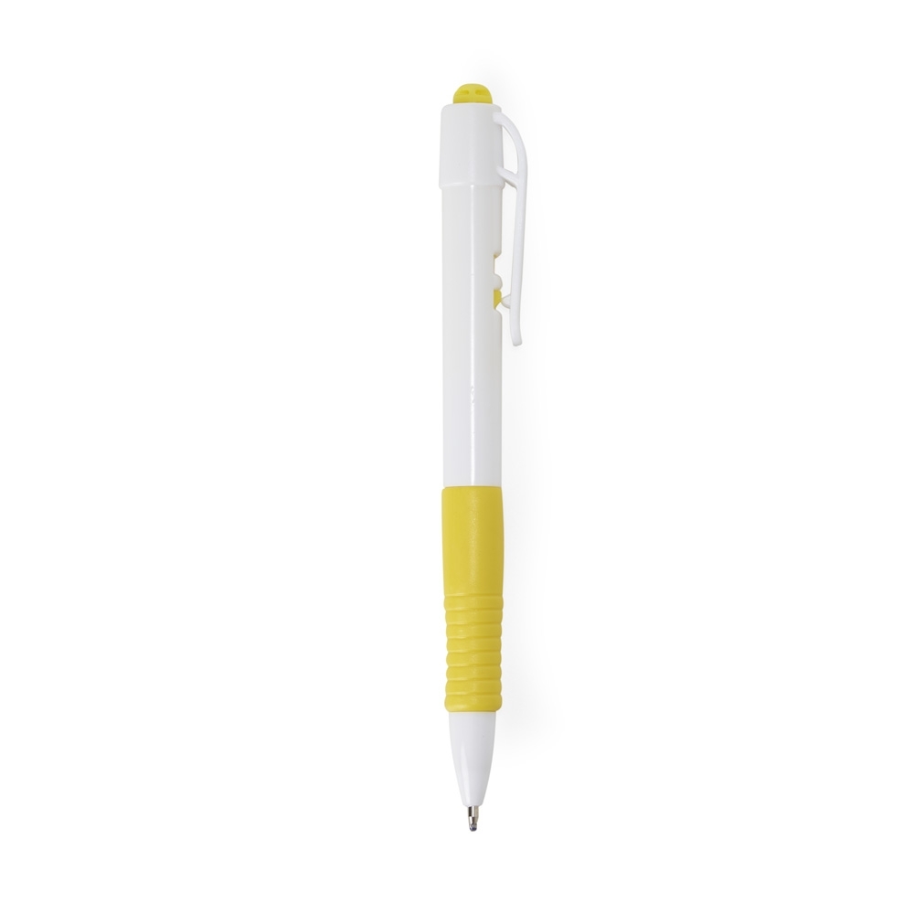 CANETA PLASTICA LEITOSA personalizado