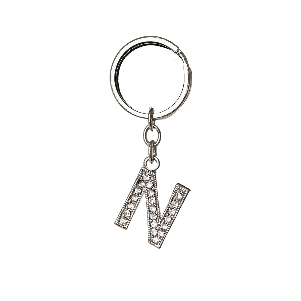 CHAVEIRO DE METAL LETRA N personalizado