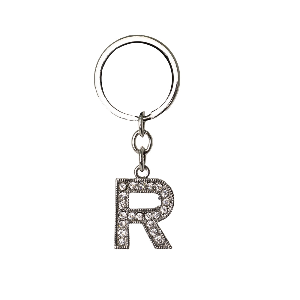 CHAVEIRO DE METAL LETRA R personalizado