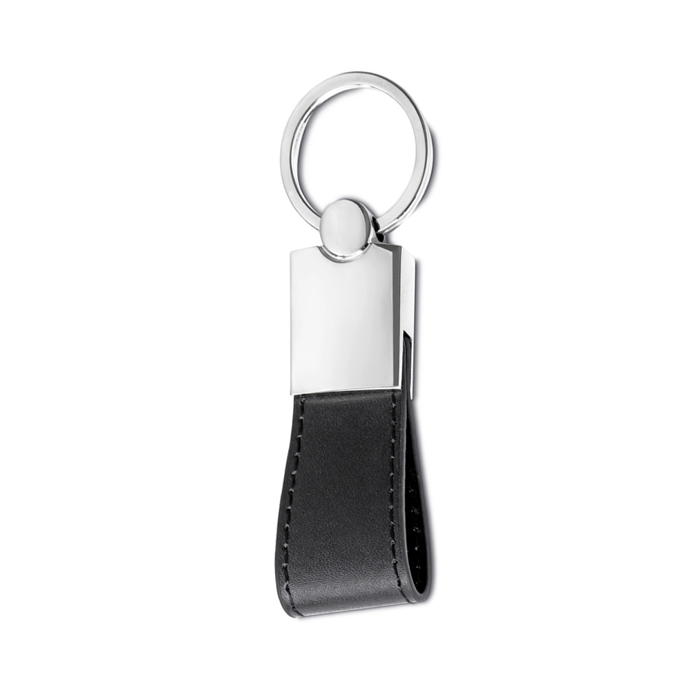 CHAVEIRO METAL C/ ALÇA COURO SINTÉTICO personalizado
