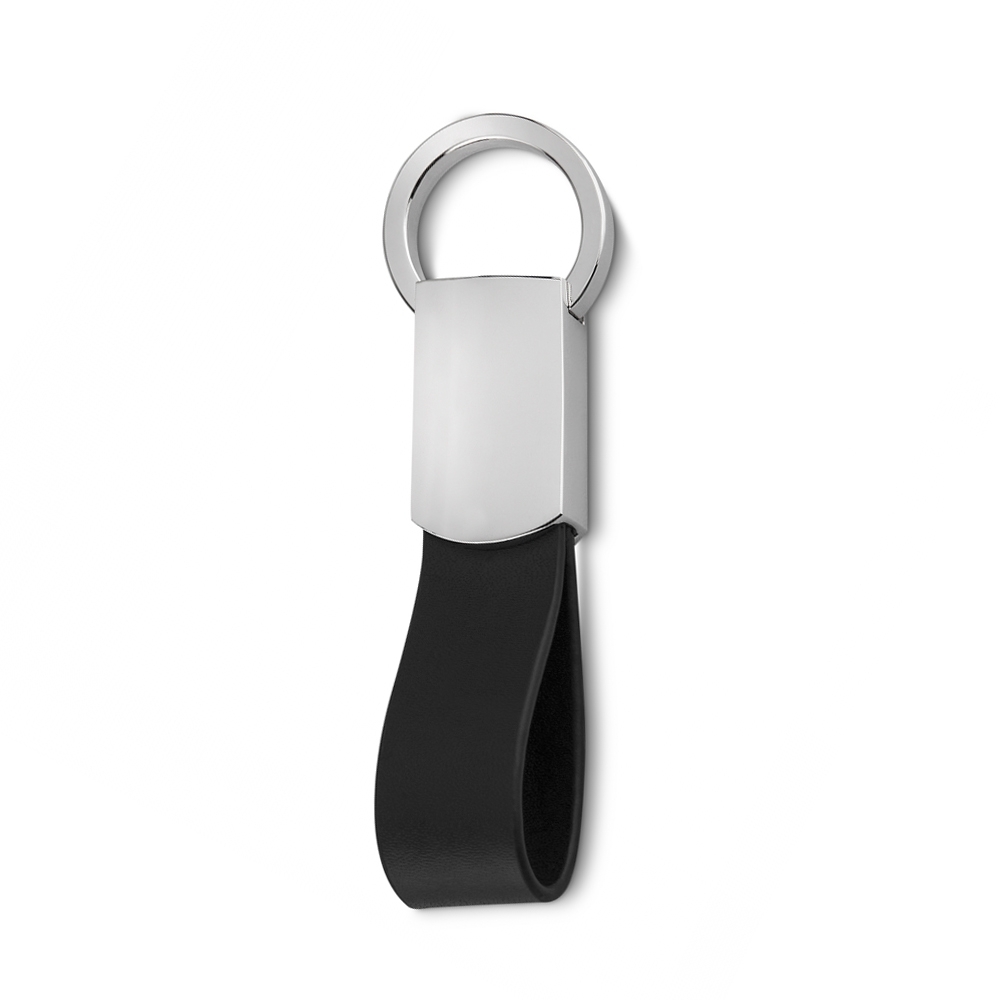 CHAVEIRO METAL C/ COURO personalizado