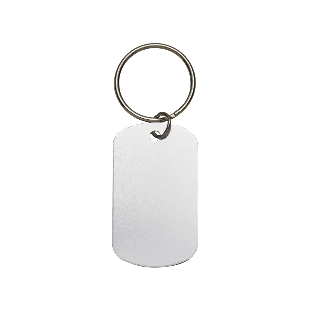 CHAVEIRO PLAQUINHA EM METAL personalizado