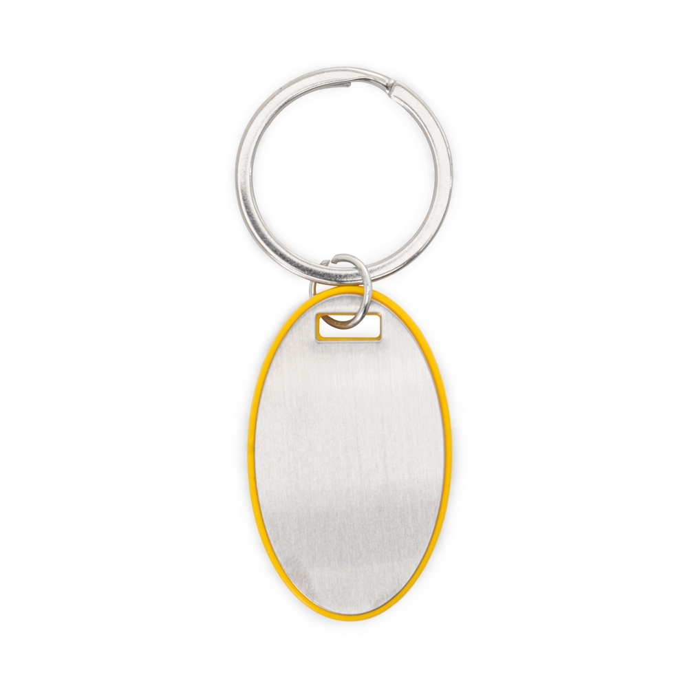 CHAVEIRO OVAL PLASTICO/METAL personalizado