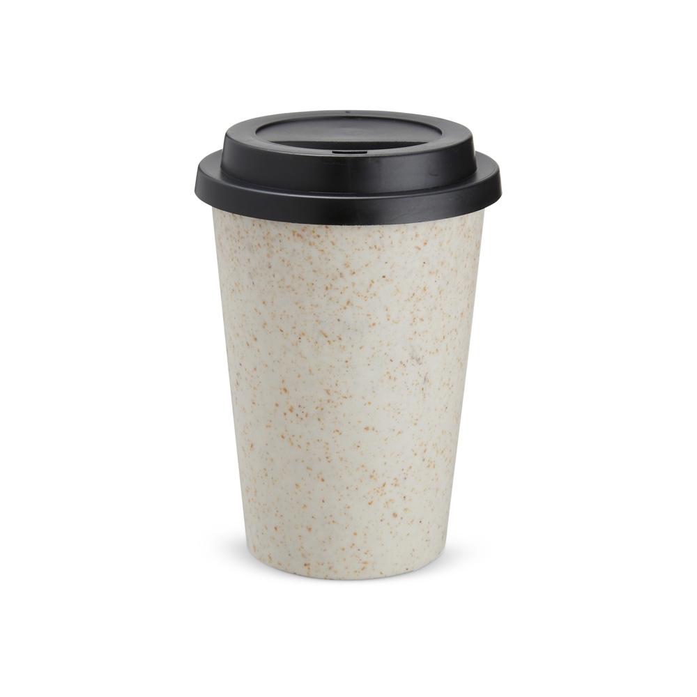 COPO FIBRA DE ARROZ C/ TAMPA 450ML personalizado