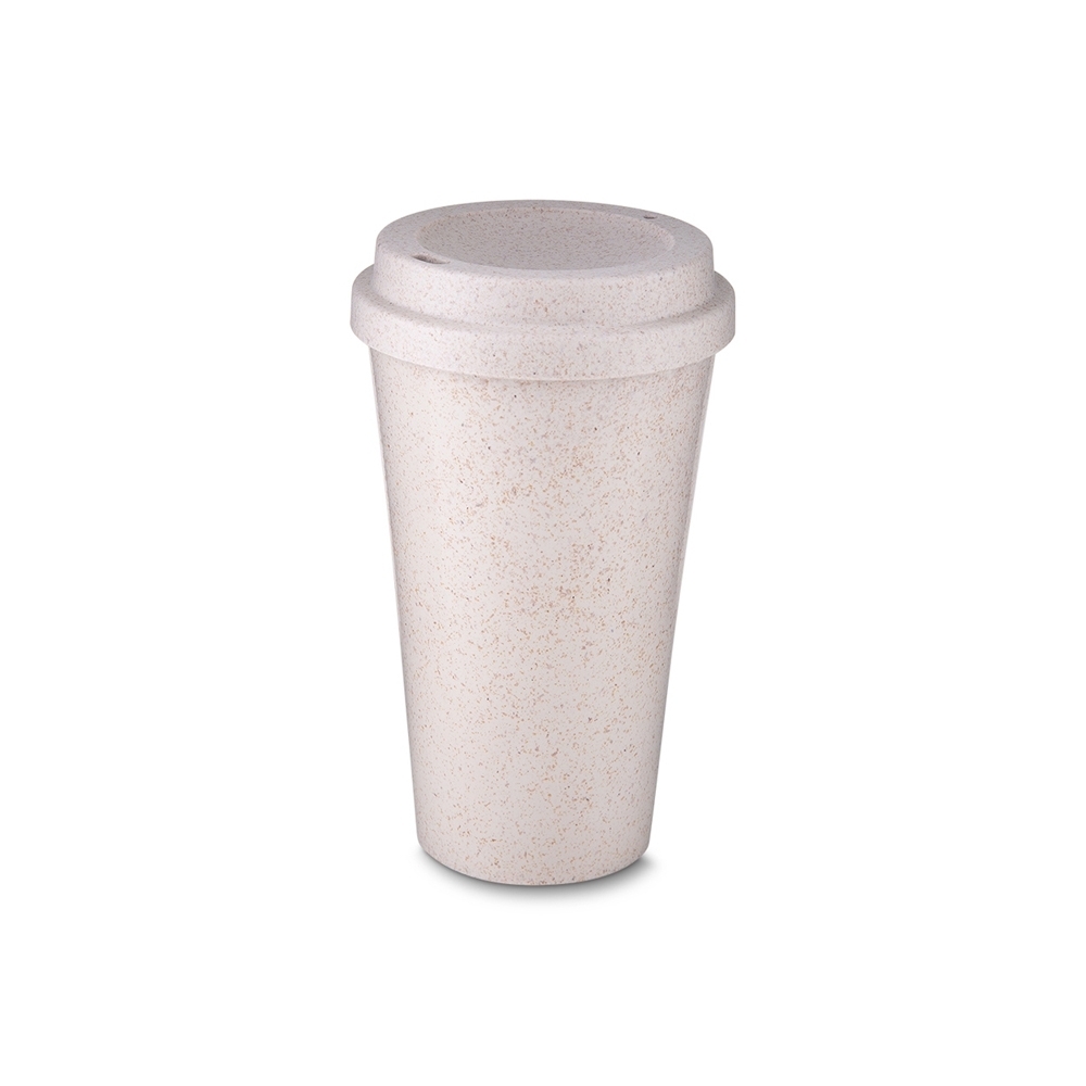 COPO FIBRA DE ARROZ C/ TAMPA 550ML personalizado