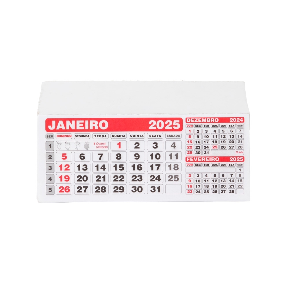 FOLHINHA CALENDÁRIO 2027 (COMPRE APENAS QUANTIDADES MÚLTIPLO DE 100PEÇAS) personalizado
