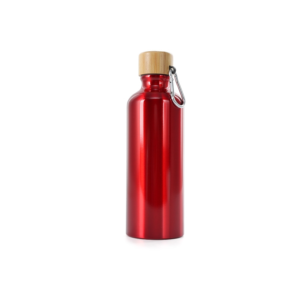 GARRAFA ALUMÍNIO 500ML TAMPA BAMBU personalizado