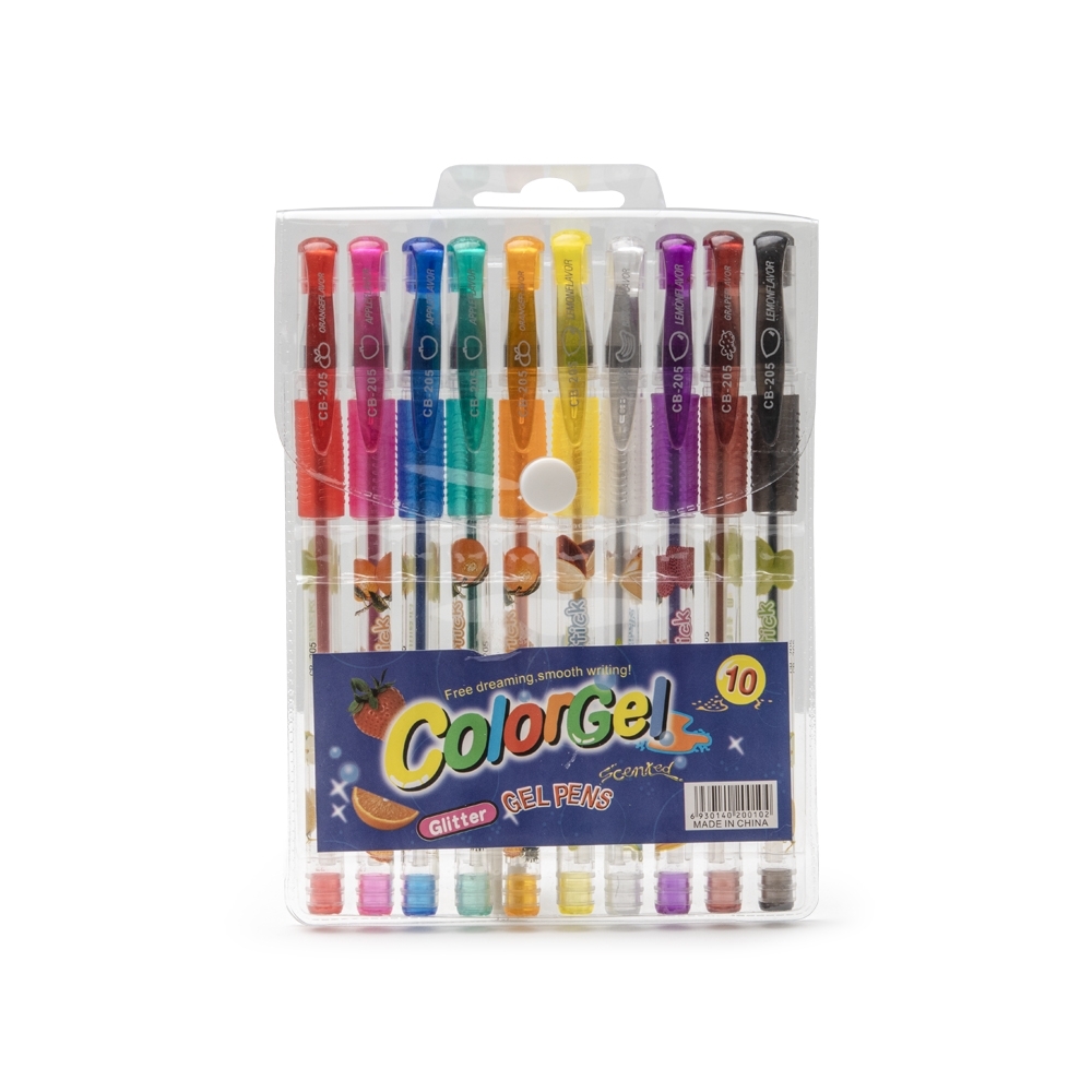 KIT CANETINHAS GEL COLORIDAS C/ 10 personalizado