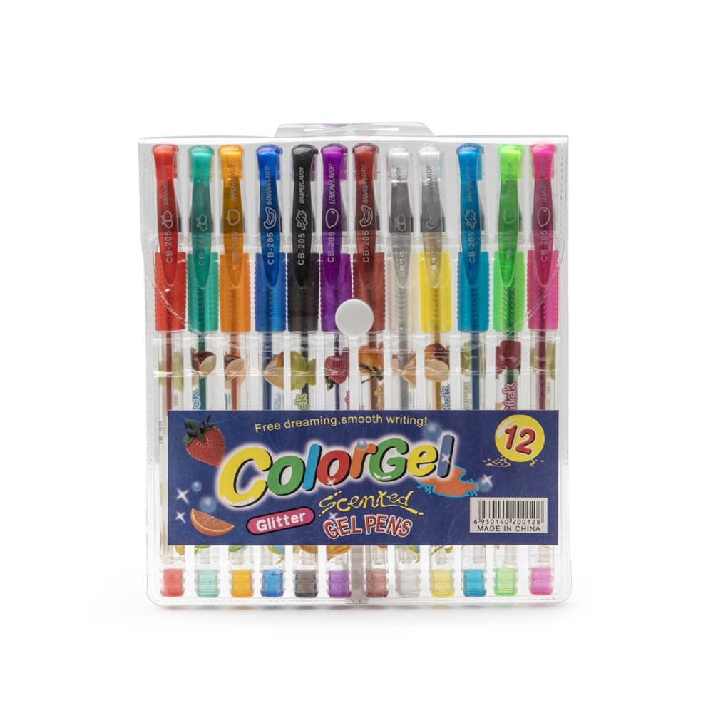 KIT CANETINHAS GEL COLORIDAS C/ 12 personalizado