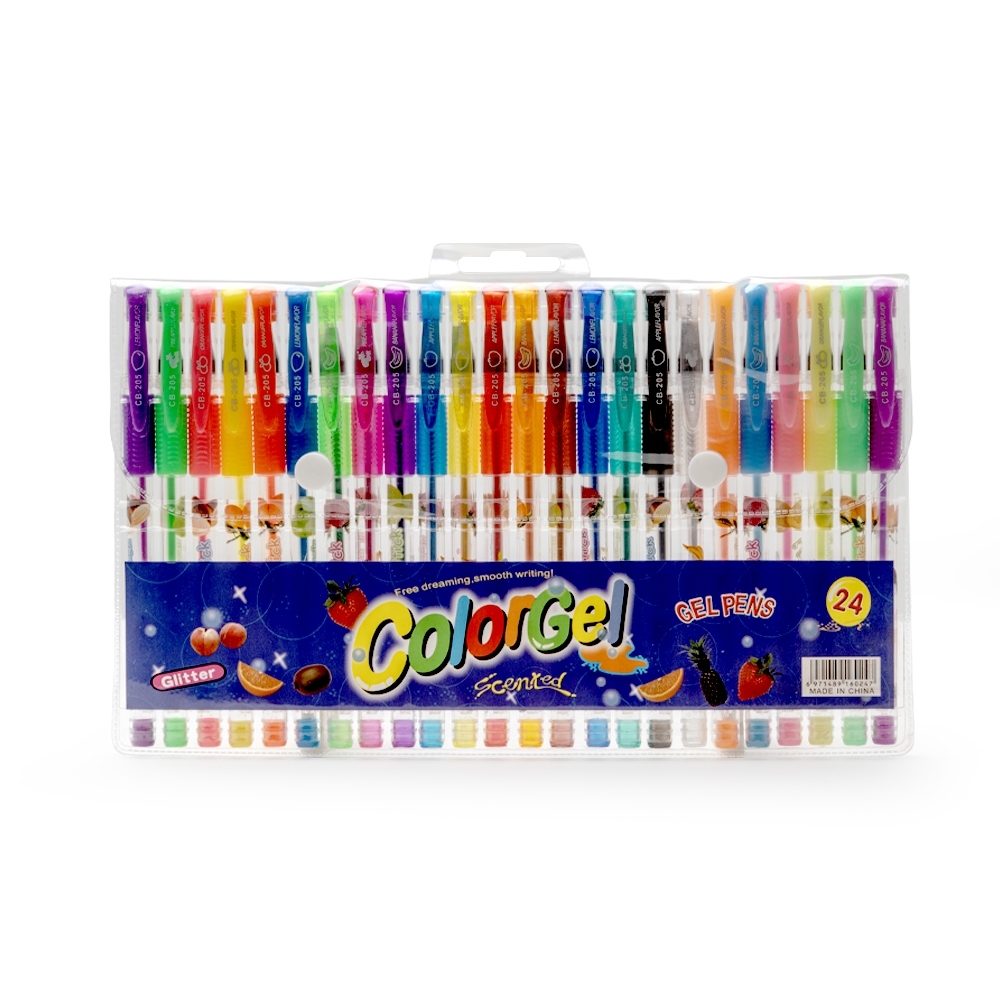 KIT CANETINHAS GEL COLORIDAS C/ 24 personalizado