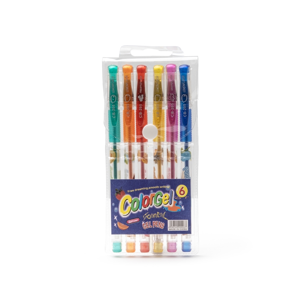 KIT CANETINHAS GEL COLORIDAS C/ 6 personalizado