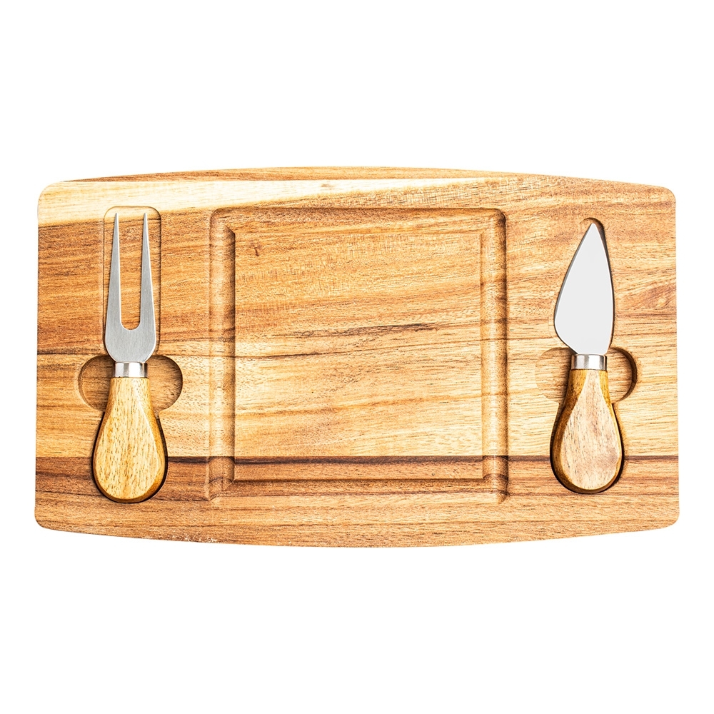 KIT QUEIJO 2 PÇS + TÁBUA QUADRADA personalizado