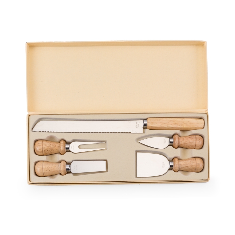 KIT TALHERES P/ QUEIJO C/ 5 PEÇAS personalizado