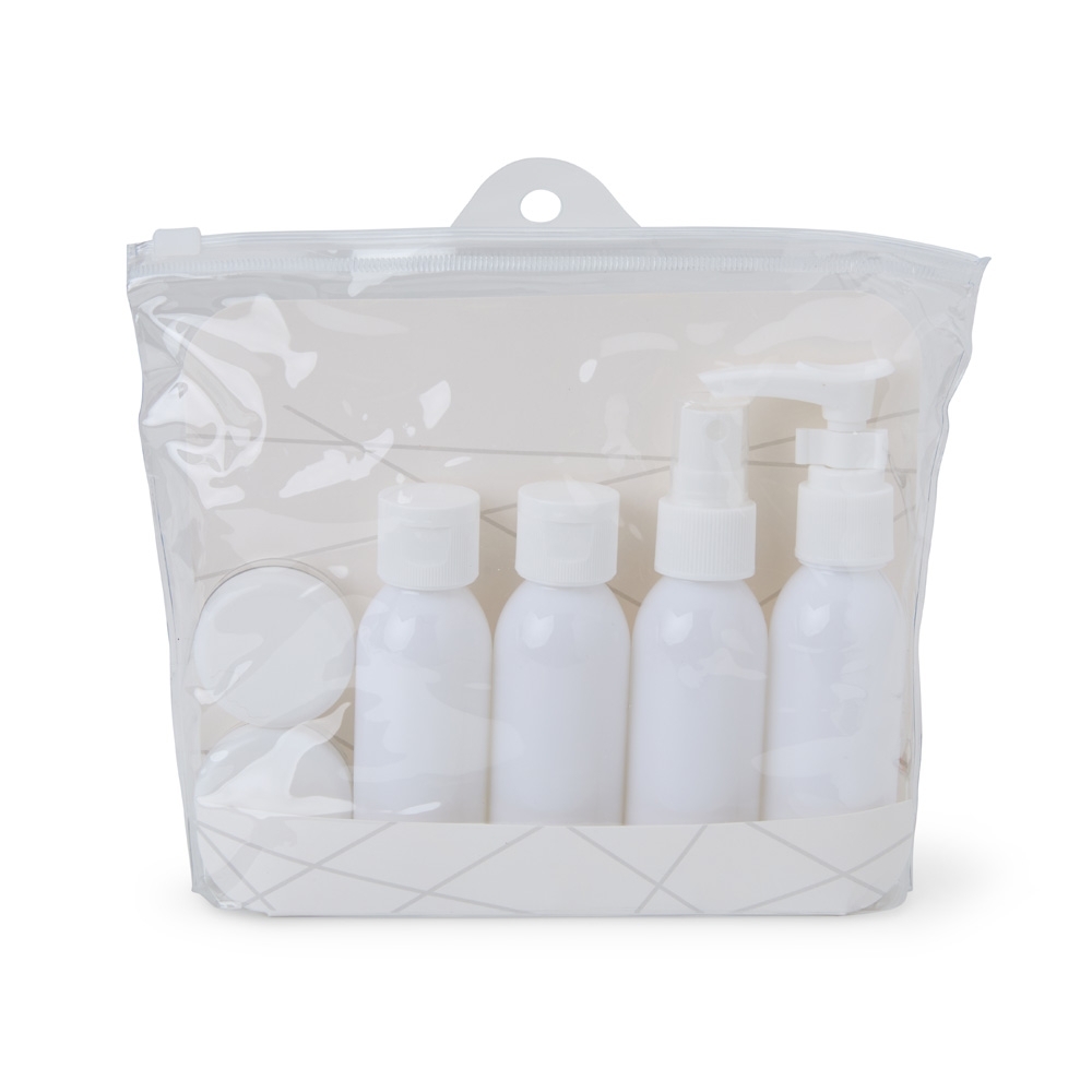 KIT VIAGEM PLÁSTICO 6 PEÇAS personalizado