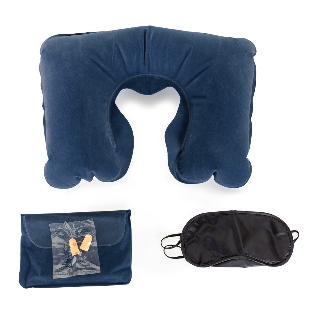 KIT TRAVESSEIRO INFLAV TAPA OLHO E PROT AURICULAR personalizado