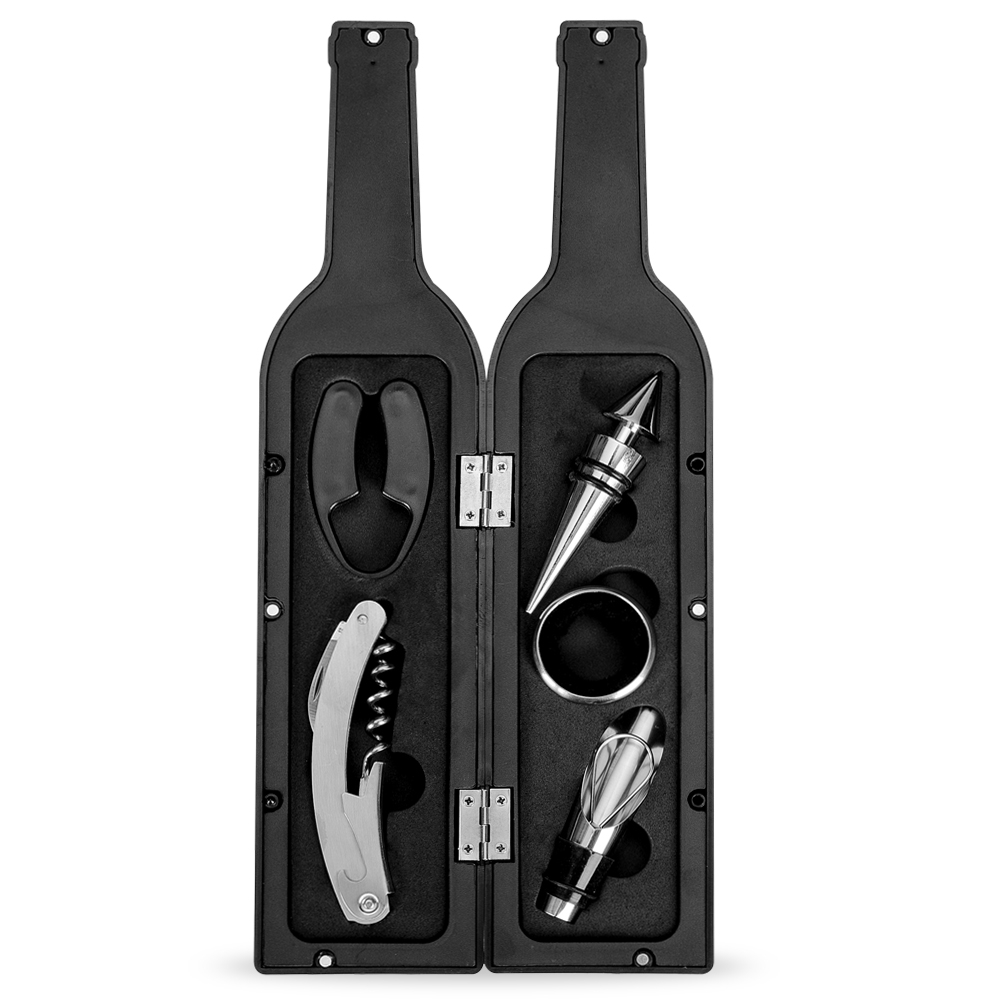 KIT VINHO 5PÇS FORMATO GARRAFA personalizado