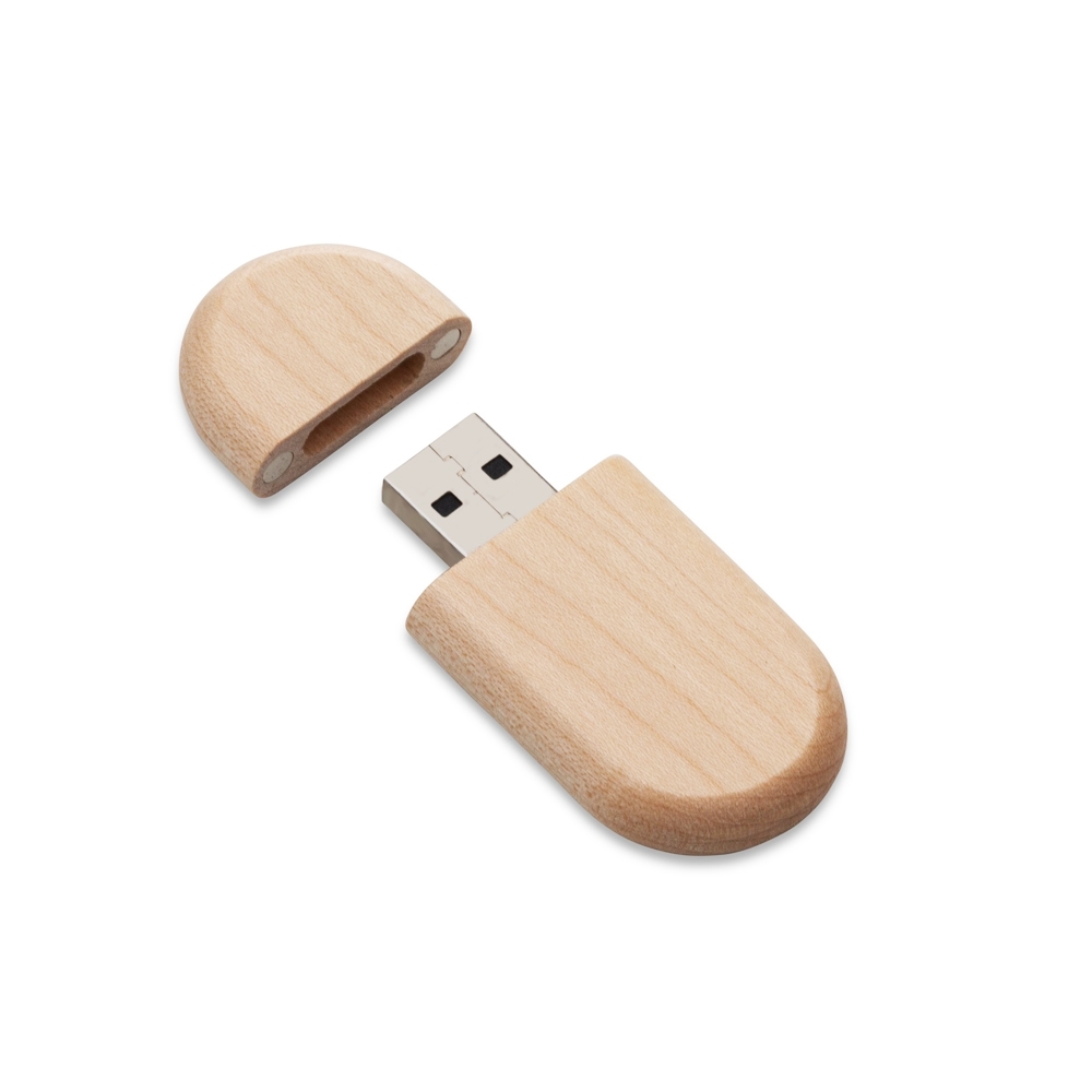 PEN DRIVE ECOLÓGICO OVAL personalizado