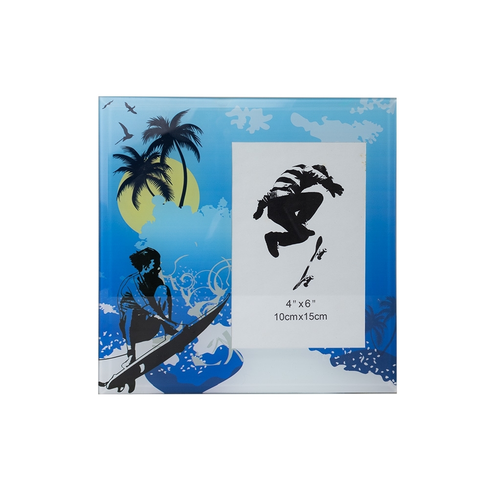 PORTA RETRATO SURF 10X15 CM VIDRO personalizado