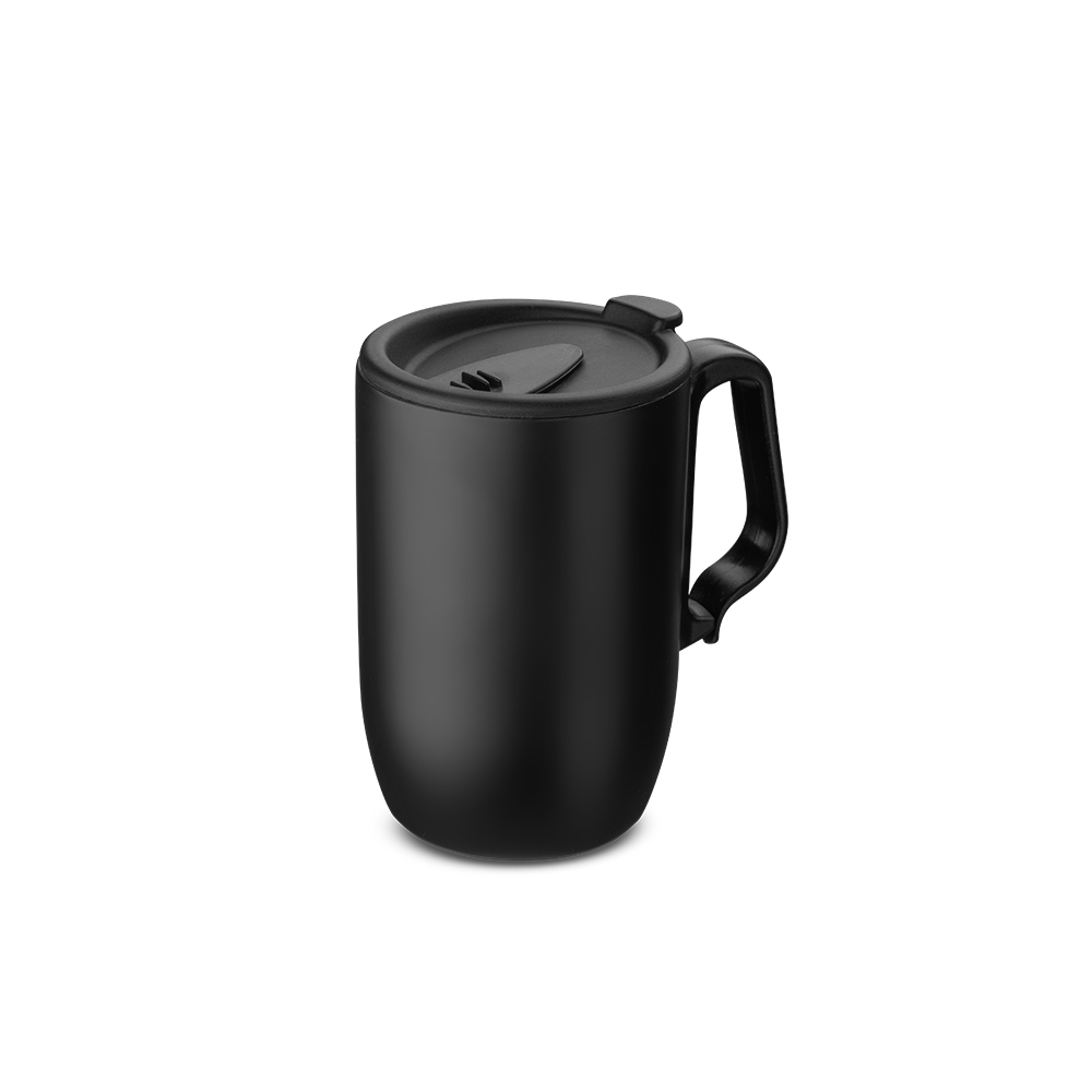 Caneca Térmica em aço inox - Preto, 350ml personalizado