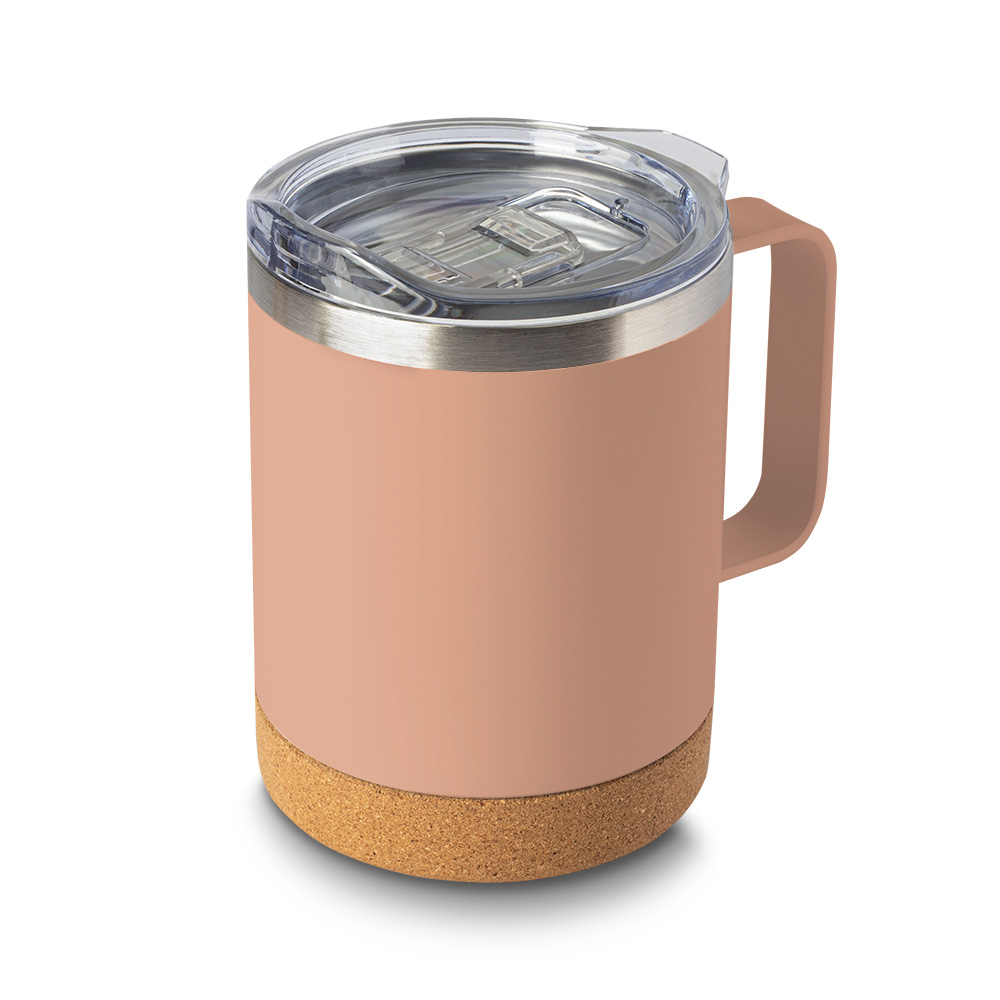 Caneca Térmica em Aço Inox - Pêssego, 350ml personalizado