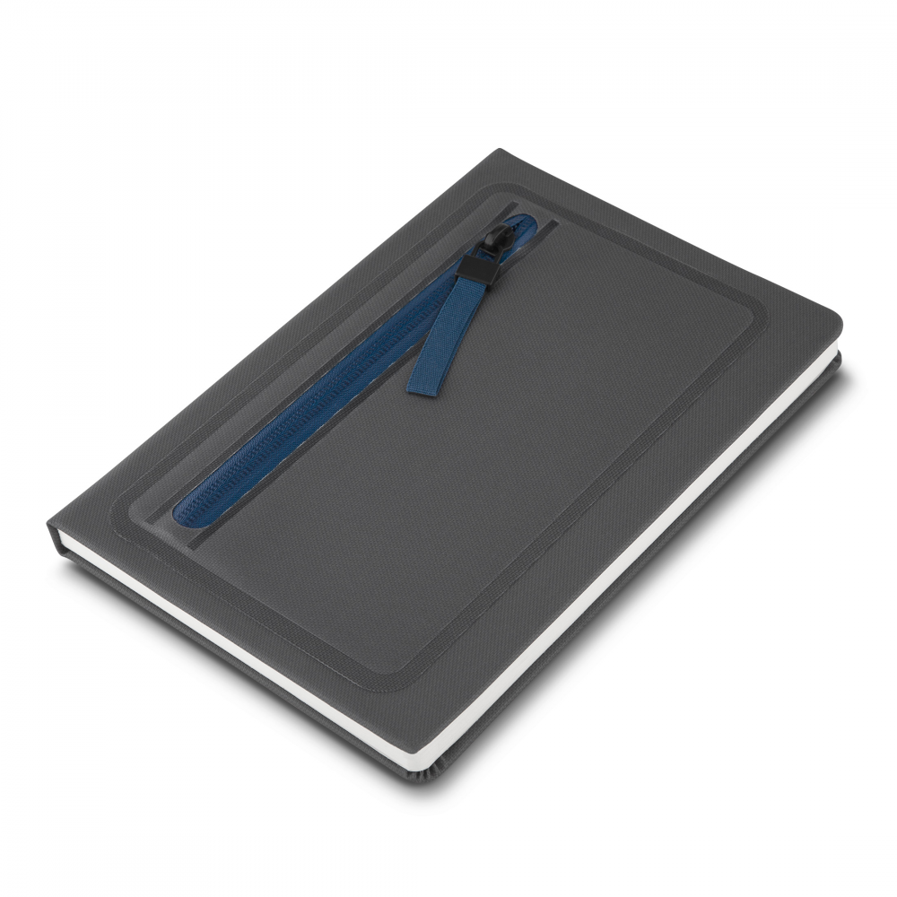 Caderno A5 Capa em PU - Azul personalizado