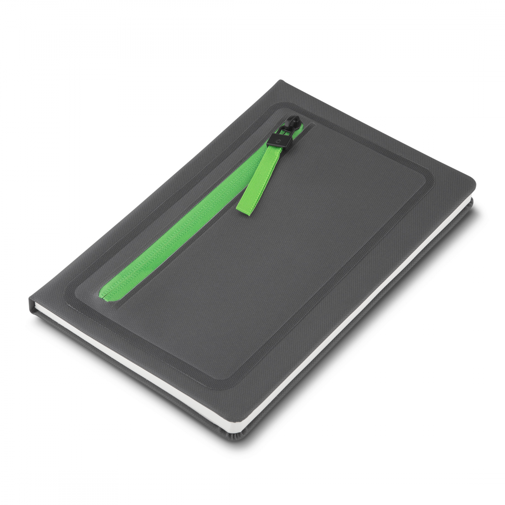 Caderno A5 Capa em PU - Verde personalizado