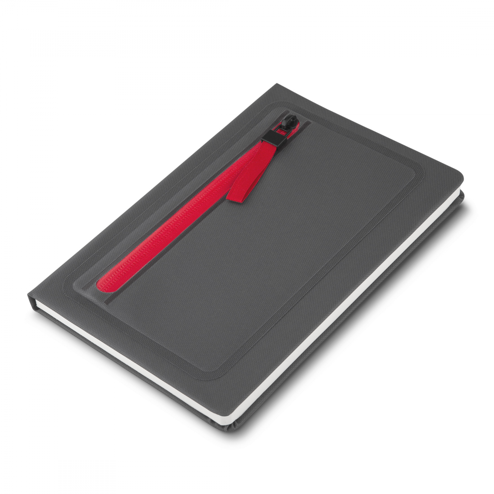 Caderno A5 Capa em PU - Vermelho personalizado