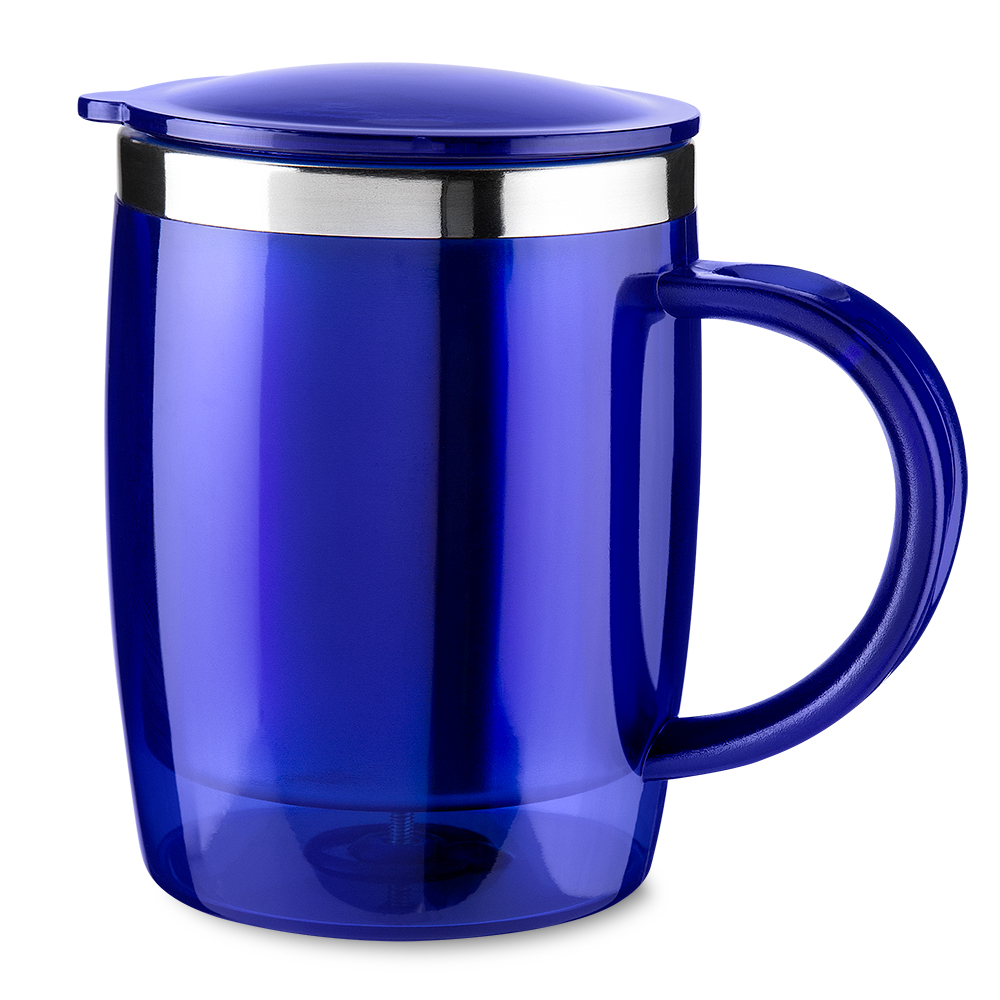 Caneca Plástica PP - Azul, 400ml personalizado