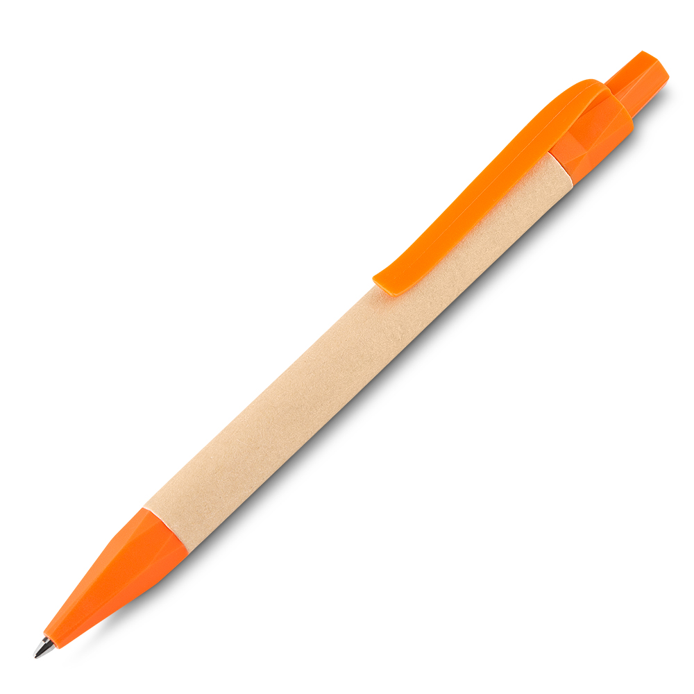 Caneta de Papel Kraft - Laranja personalizado