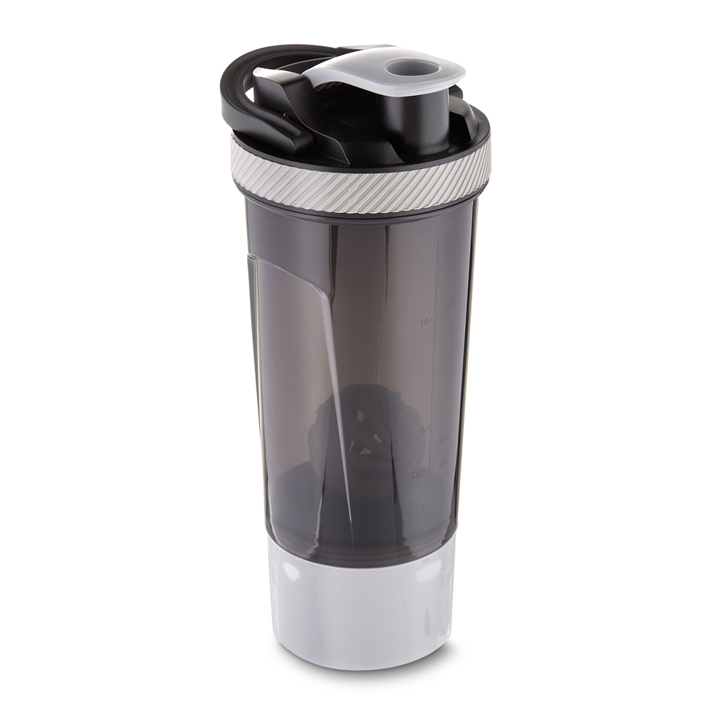 Garrafa Plástica Coqueteleira - Fumê, 700ml personalizado