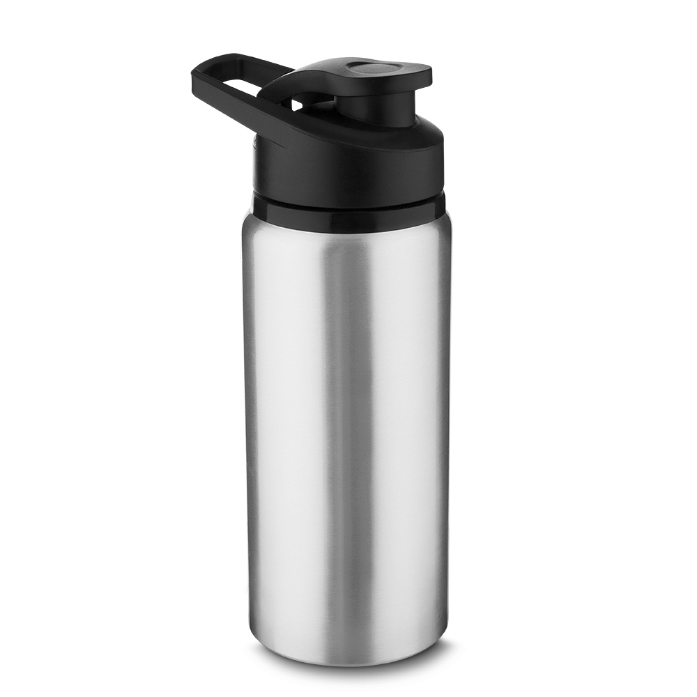 Garrafa em Alumínio - Prata, 650ml personalizado