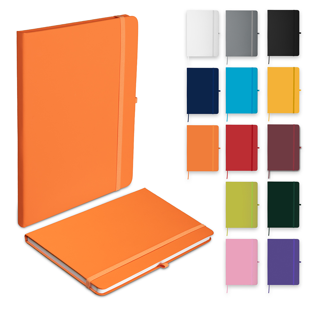 Caderno A5 Capa em PU (21x14,5) - Verde Escuro personalizado
