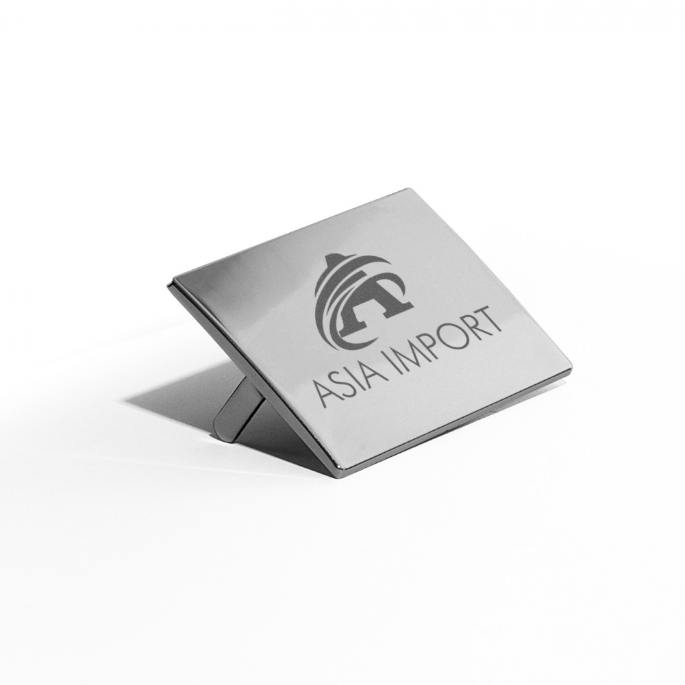 Placa de inox - Prata personalizado