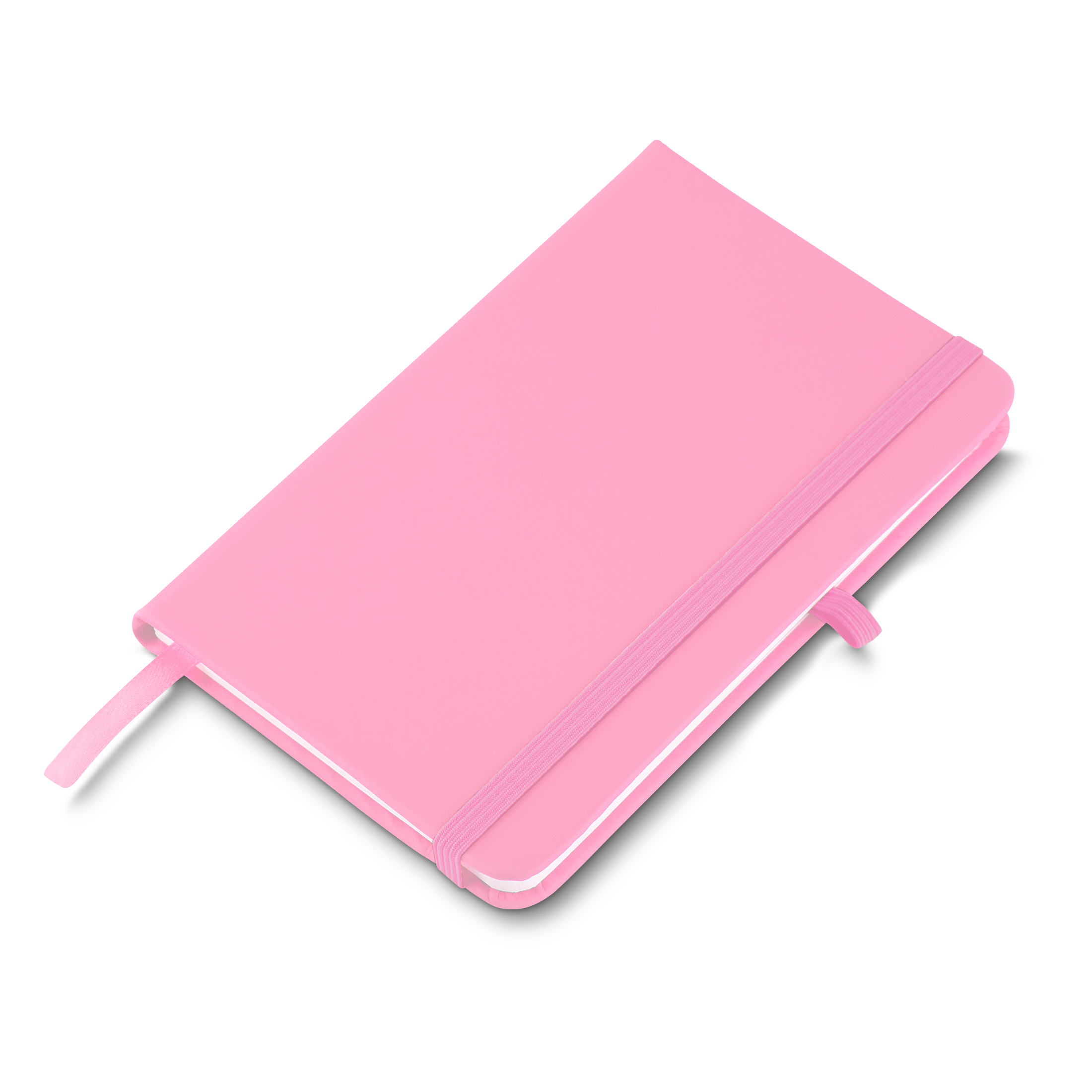Caderno A5 Capa em PU (21x14,5) - Rosa personalizado