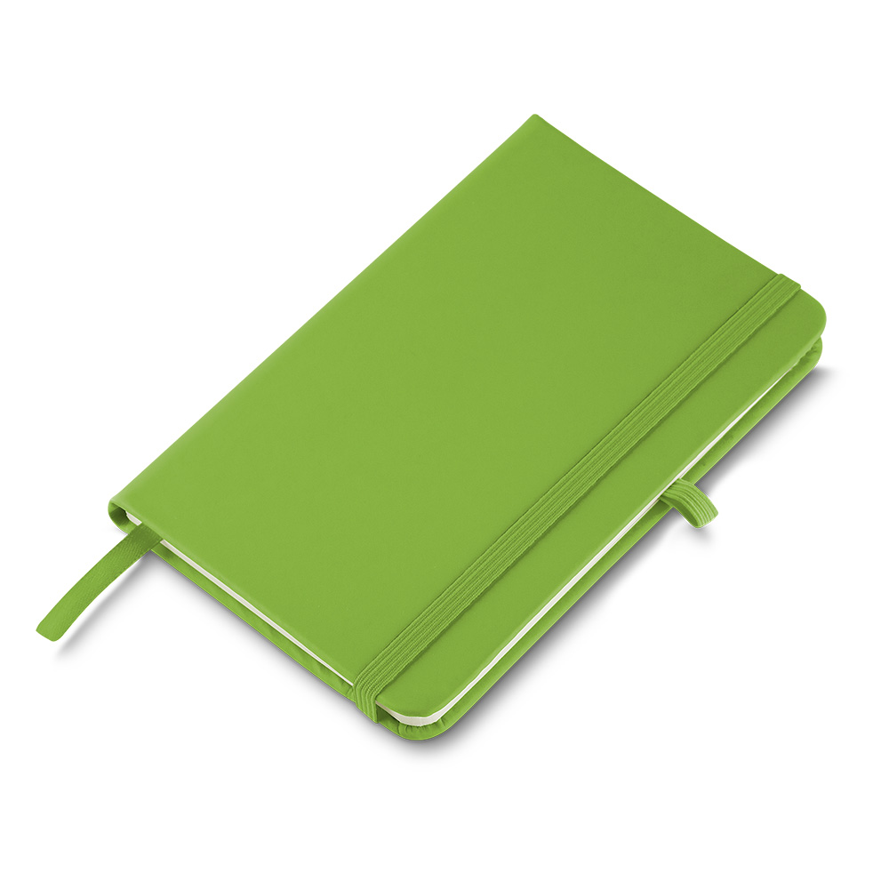 Caderno A6 Capa em PU (14x9cm) - Verde personalizado