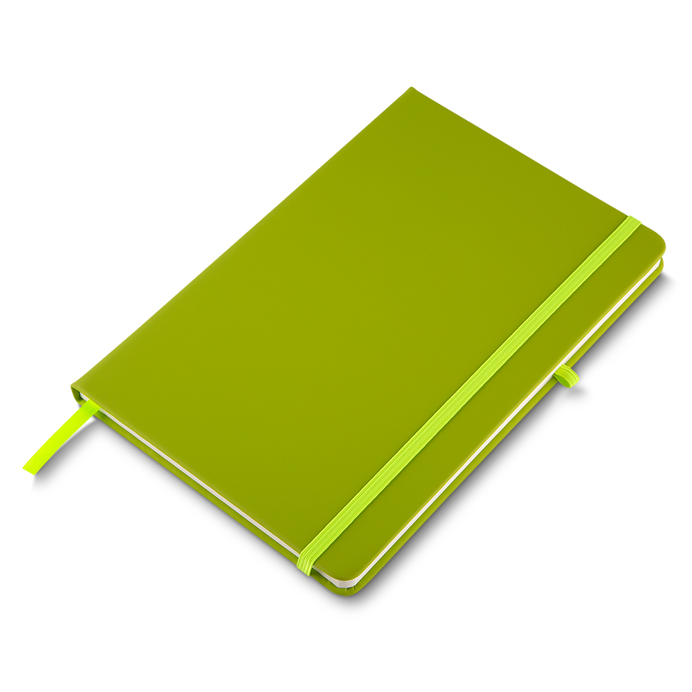 Caderno A5 Capa em PU (21x14,5) - Verde personalizado