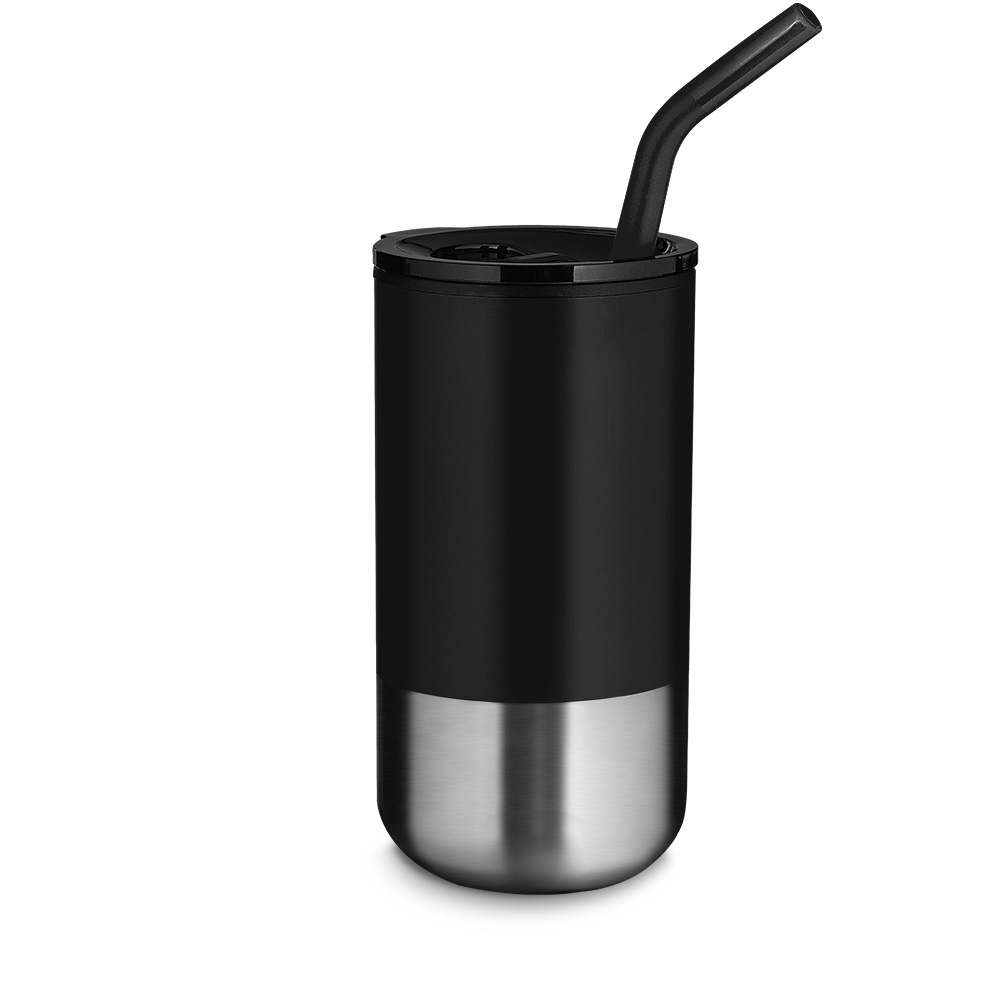 Copo Aço Inox - Preto, 550ml personalizado