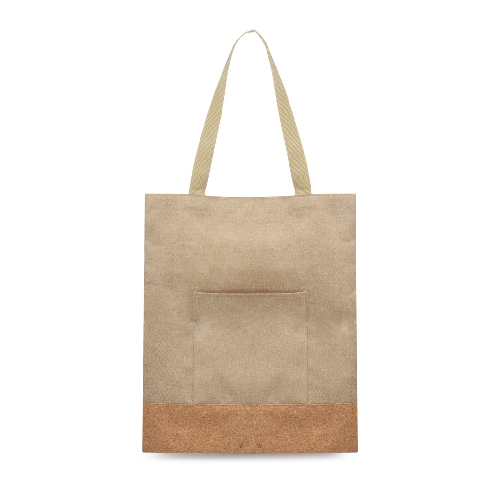 Sacola em Poliéster 600D e Cortiça (38x35x8,5cm) personalizado