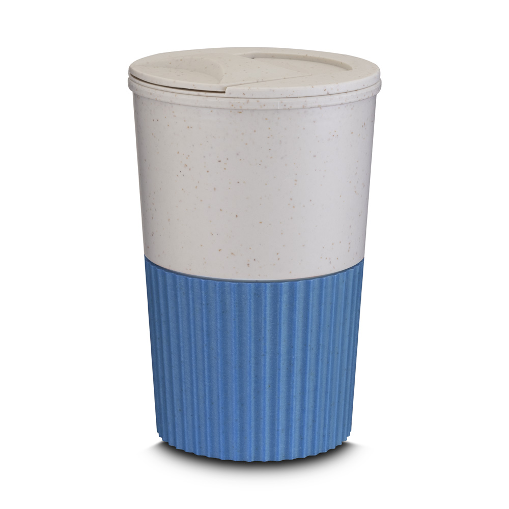 Copo Plástico em Fibra de Trigo - Azul, 400ml personalizado