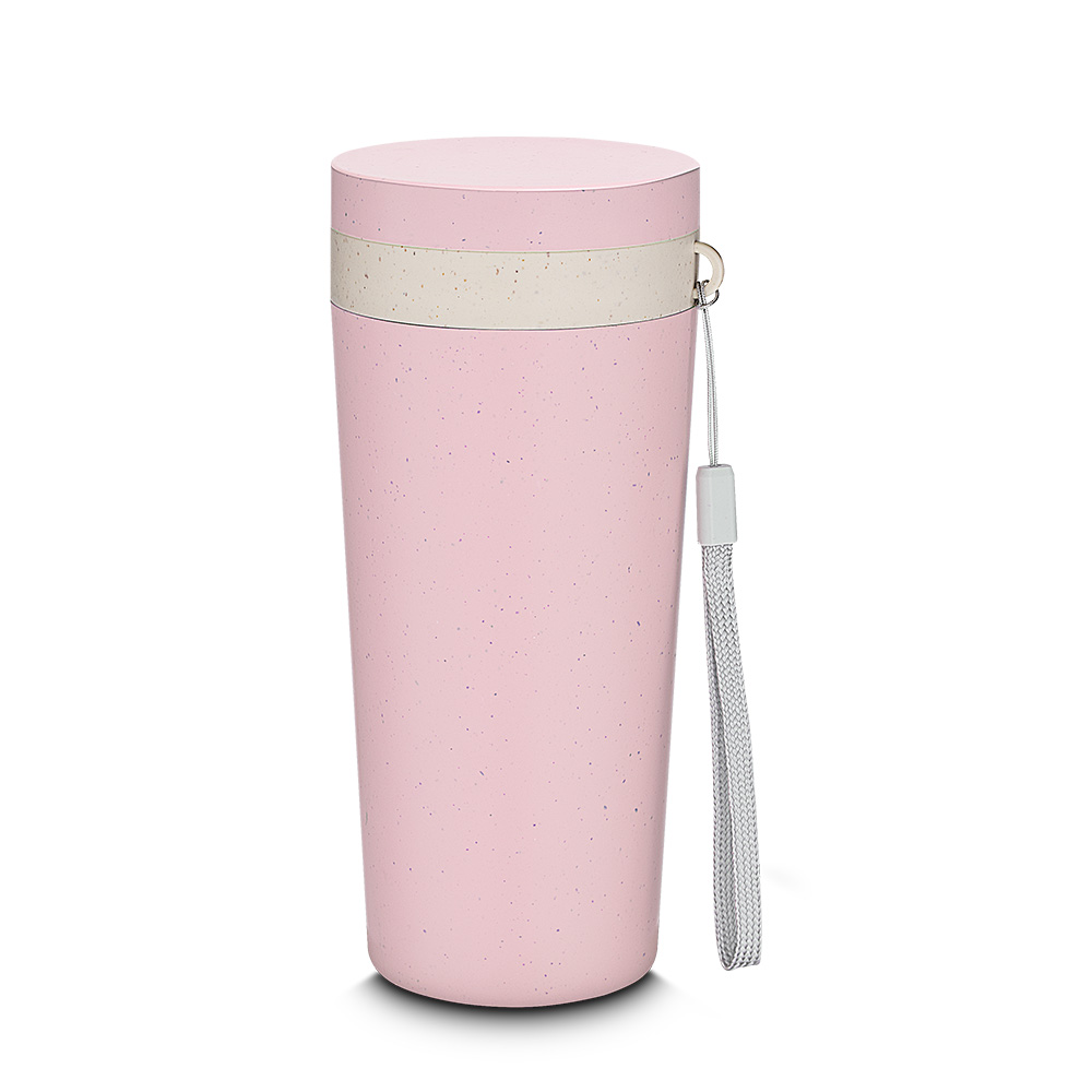 Copo Plástico em Fibra de Trigo - Rosa Claro, 300ml personalizado