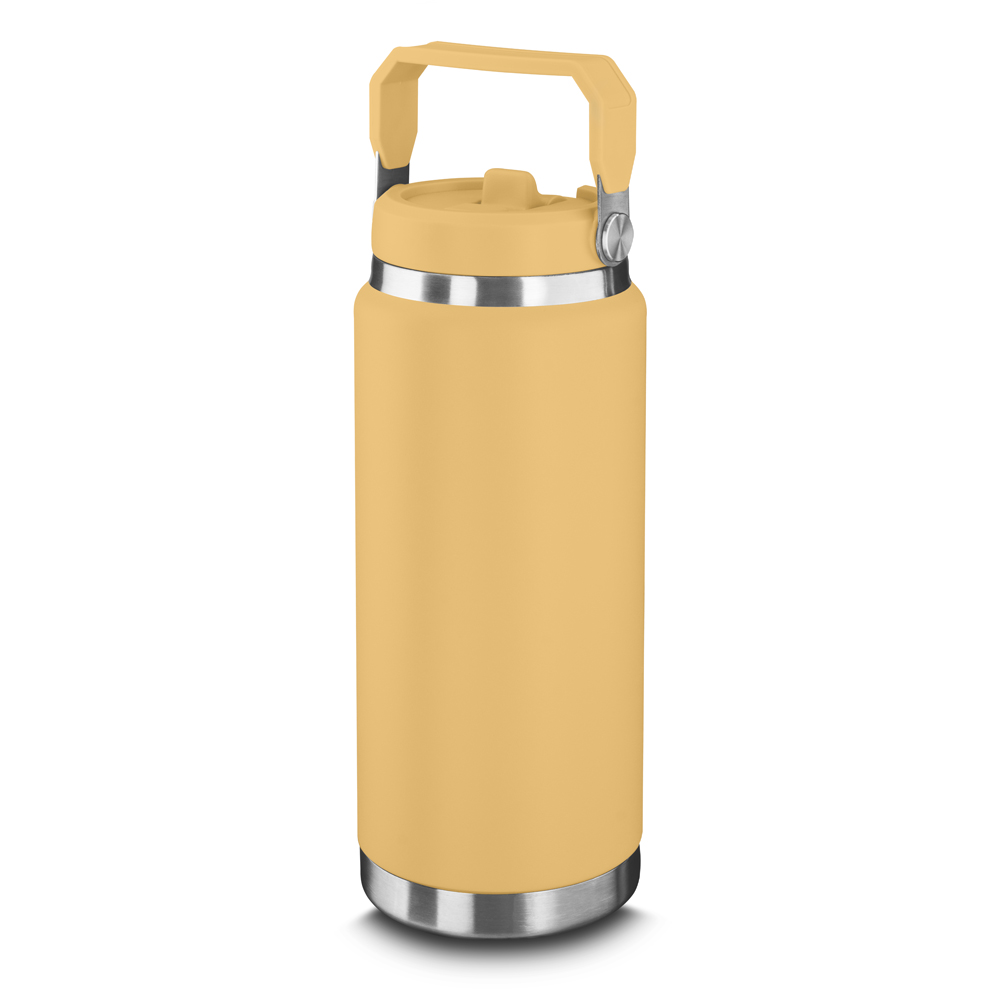 Garrafa Térmica - Amarelo queimado, 900ml personalizado