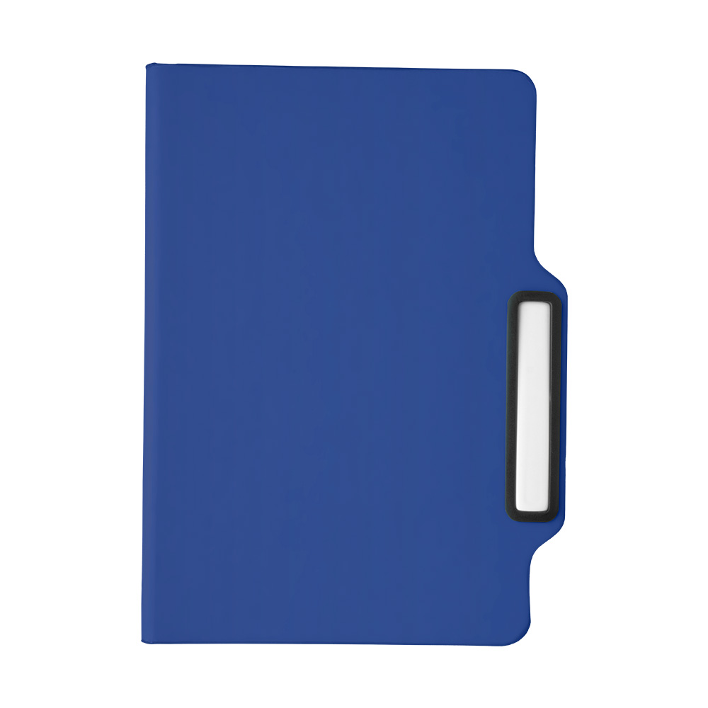 Caderno A5 Capa em PU c/ Caneta - Azul personalizado