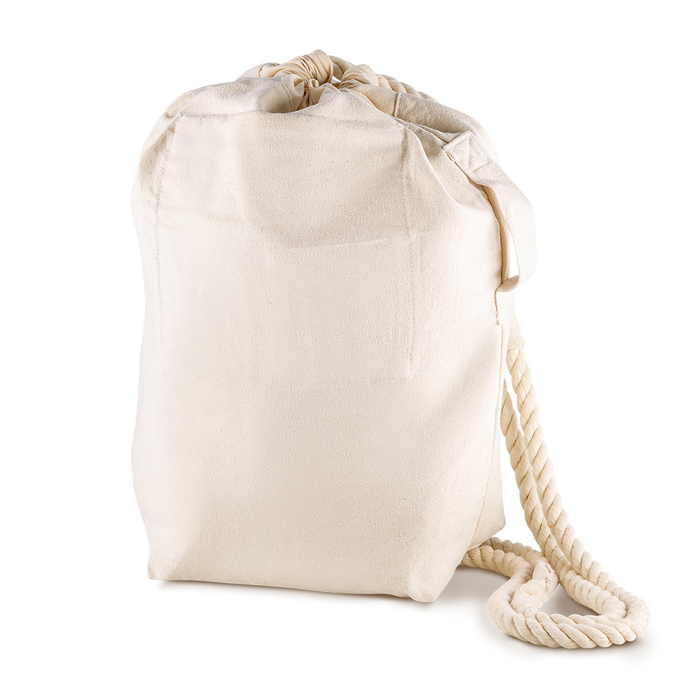 Sacola/Mochila em algodão 450g/m2 (42x35x14,5cm) personalizado