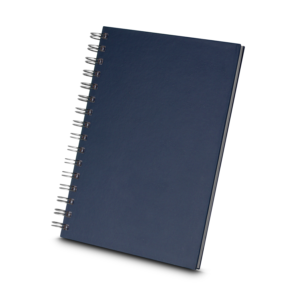 Caderno A5 Capa Dura Percalux - Azul personalizado
