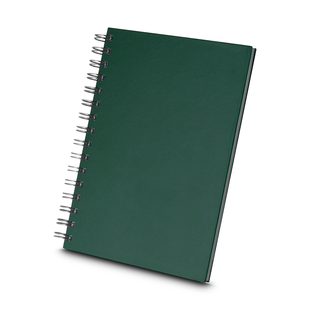 Caderno A5 Capa Dura Percalux - Verde personalizado